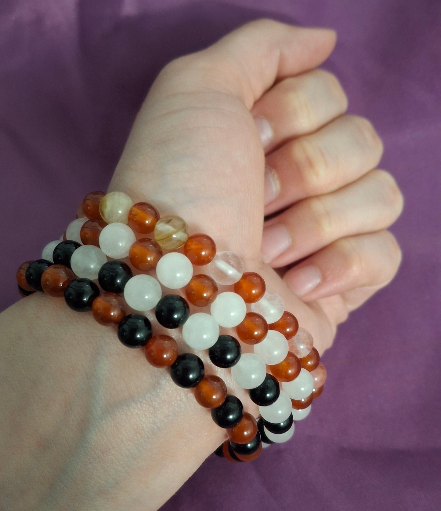 4pc Crystal Bracelet Set