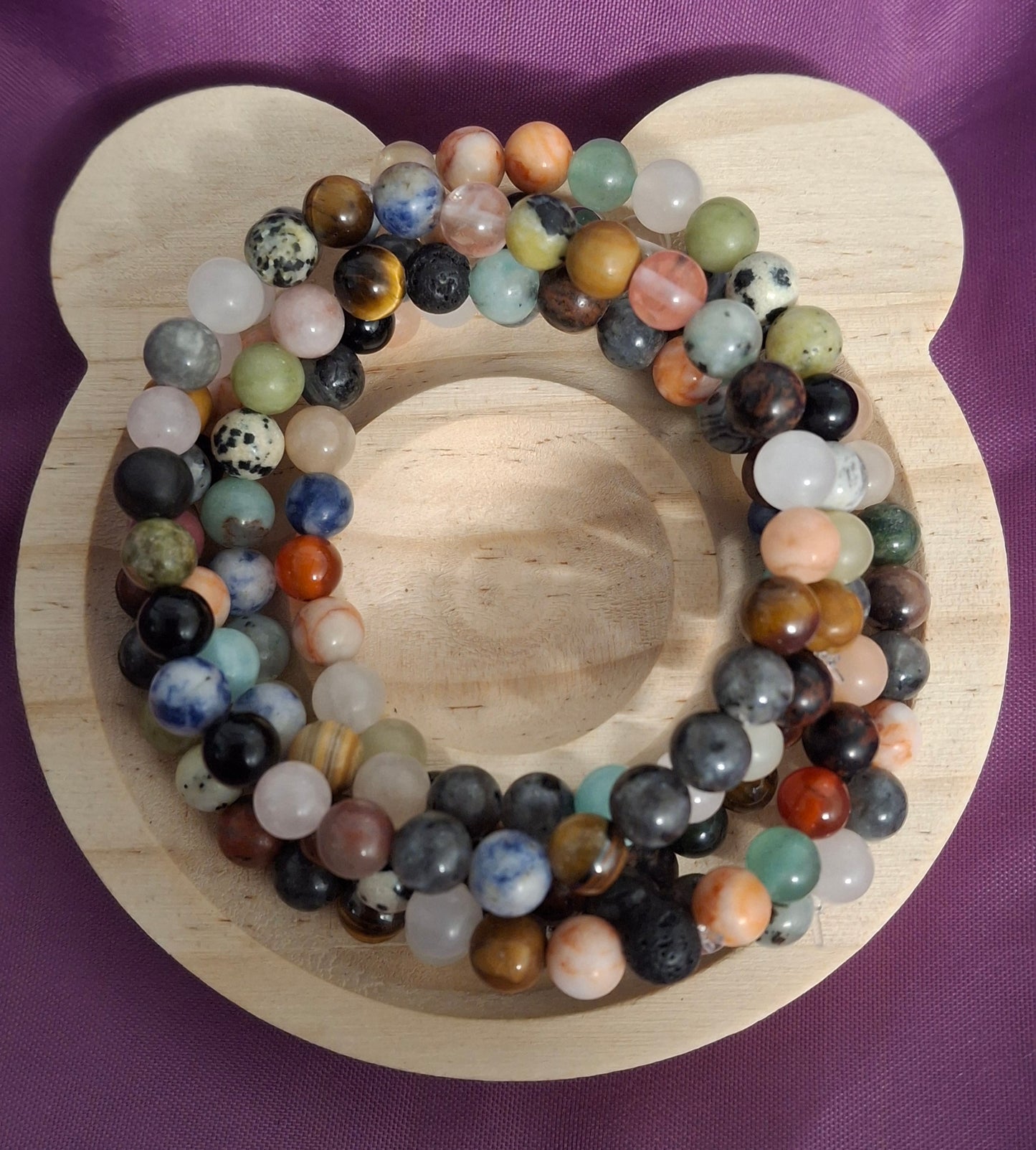 Handmade Natural Mixed Crystal Healing Bracelets